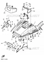 COUVERCLE CARROSSERIE AVANT pour Yamaha VK540 III de 1992
