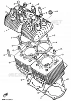 CULASSE pour Yamaha VK540 III de 1992