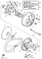 POULIE PRIMAIRE pour Yamaha VK540 III de 1992