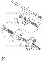 POULIE SECONDAIRE pour Yamaha VK540 III de 1992