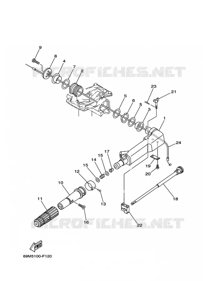 DIRECTION Yamaha OUTBOARD ENGINES 2.5hp (1.8kW) 2010 F2.5  F2.5AMHS