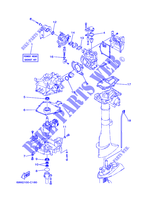 KIT DE REPARATION 1 pour Yamaha F2.5A Manual Starter, Tiller Handle, Manual Tilt, Shaft 20