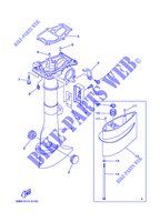 FOURREAU   FUT pour Yamaha F2.5A Manual Starter, Tiller Handle, Manual Tilt, Shaft 15