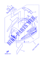 CARENAGE SUPERIEUR pour Yamaha F2.5A 4 Stroke, Manual Starter, Tiller Handle, Manual Tilt de 2008