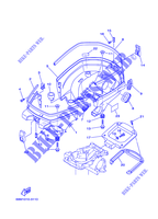 CAPOT INFERIEUR pour Yamaha F2.5A 4 Stroke, Manual Starter, Tiller Handle, Manual Tilt de 2007