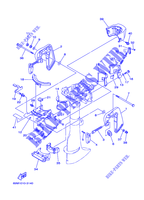 SUPPORT pour Yamaha F2.5A 4 Stroke, Manual Starter, Tiller Handle, Manual Tilt de 2007