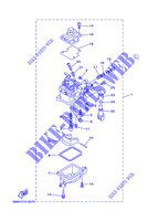 CARBURATEUR pour Yamaha F2.5M Manual Starter, Tiller Handle, Manual Tilt, Shaft 15
