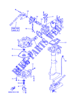 KIT DE REPARATION 1 pour Yamaha F2.5M Manual Starter, Tiller Handle, Manual Tilt, Shaft 20