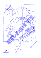 CARENAGE SUPERIEUR pour Yamaha F2.5A 4 Stroke, Manual Starter, Tiller Handle, Manual Tilt de 2006