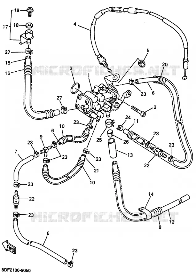 POMPE A HUILE Yamaha snowmobiles 700 2002 SRX  SRX700S