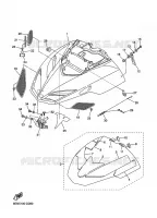 COUVERCLE CARROSSERIE AVANT pour Yamaha SX VIPER MOUNTAIN de 2005