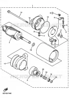 PIECES OPTIONNELLES DEMARREUR ELECTRIQUE pour Yamaha SX VIPER MOUNTAIN de 2005