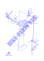 COMMANDE D'ACCELERATEUR pour Yamaha F2.5M Manual Start, Manual Tilt, Tiller Control, Shaft 15