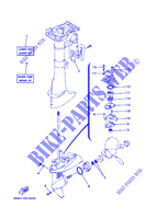 KIT DE REPARATION 3 pour Yamaha F2.5M Manual Start, Manual Tilt, Tiller Control, Shaft 15