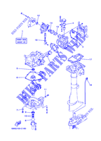 KIT DE REPARATION 1 pour Yamaha F2.5M Manual Start, Manual Tilt, Tiller Control, Shaft 15