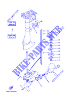 KIT DE REPARATION 3 pour Yamaha F2.5M Manual Start, Manual Tilt, Tiller Control, Shaft 15