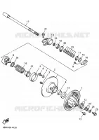 POULIE SECONDAIRE pour Yamaha VMAX-4 ST de 1994