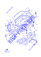 CAPOT INFERIEUR pour Yamaha F2.5M Manual Start, Manual Tilt, Tiller Control, Shaft 15