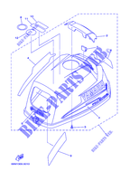 CARENAGE SUPERIEUR pour Yamaha F2.5M Manual Start, Manual Tilt, Tiller Control, Shaft 15