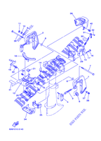 SUPPORT pour Yamaha F2.5A Manual Starter, Tiller Handle, Manual Tilt, Shaft 15