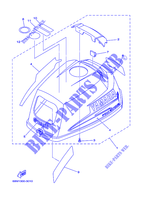 CARENAGE SUPERIEUR pour Yamaha F2.5A Manual Starter, Tiller Handle, Manual Tilt, Shaft 20