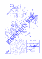 CYLINDRE / CARTER MOTEUR 1 pour Yamaha F2.5A Manual Starter, Tiller Handle, Manual Tilt, Shaft 15