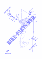 COMMANDE D'ACCELERATEUR pour Yamaha F2.5B Manual Starter, Tiller Handle, Shaft 15