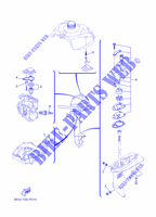 PIECES D'ENTRETIEN pour Yamaha F2.5B Manual Starter, Tiller Handle, Shaft 15