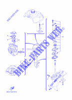 PIECES D'ENTRETIEN pour Yamaha F2.5B Manual Starter, Tiller Handle, Shaft 20