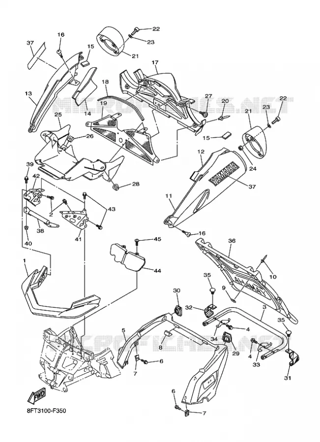 BUMPER Yamaha snowmobiles 1000 2007 APEX  RX10STGT