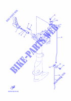 COMMANDE D'ACCELERATEUR pour Yamaha F2.5B Manual Starter, Tiller Handle, Manual Tilt, Shaft 15