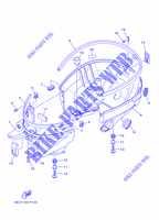 CAPOT INFERIEUR pour Yamaha F2.5B Manual Starter, Tiller Handle, Manual Tilt, Shaft 20