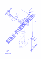 COMMANDE D'ACCELERATEUR pour Yamaha F2.5B Manual Starter, Tiller Handle, Manual Tilt, Shaft 20