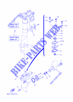 KIT DE REPARATION 3 pour Yamaha F2.5B Manual Starter, Tiller Handle, Manual Tilt, Shaft 20