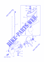 BOITIER D'HELICE ET TRANSMISSION 2 pour Yamaha F2.5B Manual Starter, Tiller Handle, Shaft 15