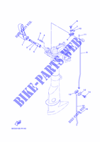 COMMANDE D'ACCELERATEUR pour Yamaha F2.5B Manual Starter, Tiller Handle, Manual Tilt, Shaft 20