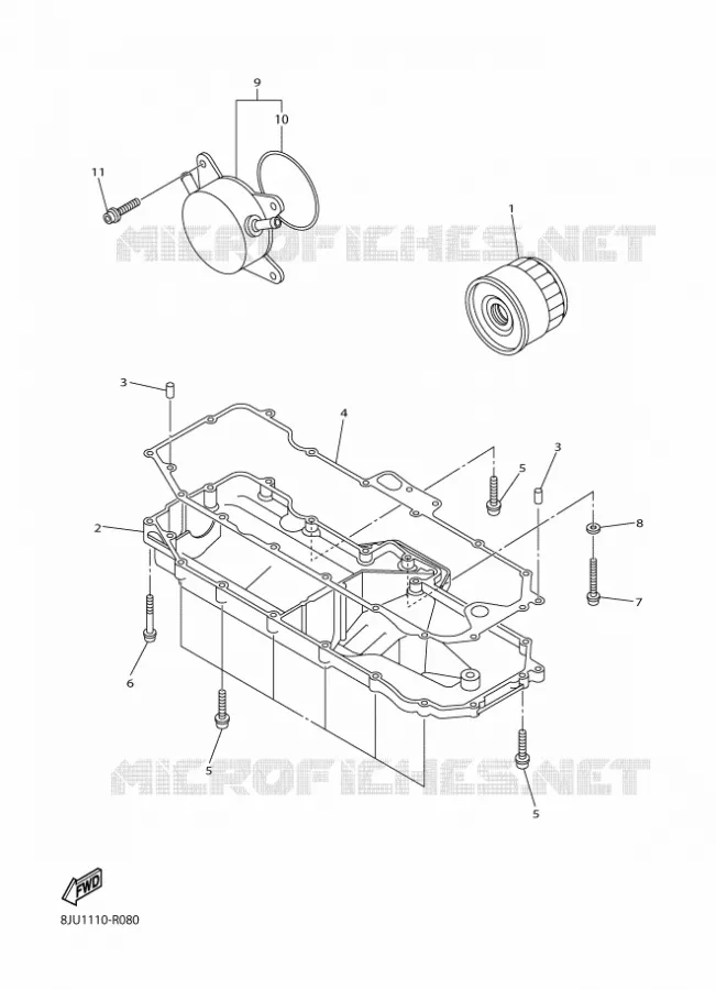 FILTRE A HUILE Yamaha snowmobiles 1000 2018 RS VECTOR  RS10R