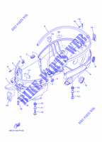 CAPOT INFERIEUR pour Yamaha F2.5B Manual Starter, Tiller Handle, Shaft 15
