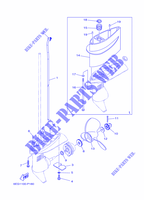 BOITIER D'HELICE ET TRANSMISSION 2 pour Yamaha F2.5B Manual Starter, Tiller Handle, Shaft 20