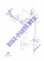 COMMANDE D'ACCELERATEUR pour Yamaha F2.5B Manual Starter, Tiller Handle, Shaft 20