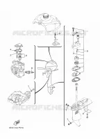 PIECES D'ENTRETIEN pour Yamaha F2.5B Manual Starter, Tiller Handle, Shaft 20