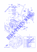 CYLINDRE / CARTER MOTEUR 1 pour Yamaha F2.5B Manual Starter, Tiller Handle, Manual Tilt, Shaft 20