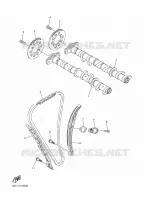 ARBRE A CAMES / CHAINE DE DISTRIBUTION pour Yamaha SIDEWINDER M-TX 153 de 2018