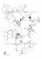 ECHAPPEMENT pour Yamaha SIDEWINDER M-TX 153 de 2018