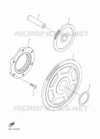 DEMARREUR KICK pour Yamaha SIDEWINDER M-TX LE 153 de 2018