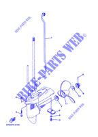 BOITIER D'HELICE ET TRANSMISSION 2 pour Yamaha F4A 4 Stroke, Manual Starter, Tiller Handle, Manual Tilt de 2008
