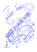 CAPOT INFERIEUR pour Yamaha F4A 4 Stroke, Manual Starter, Tiller Handle, Manual Tilt de 2008