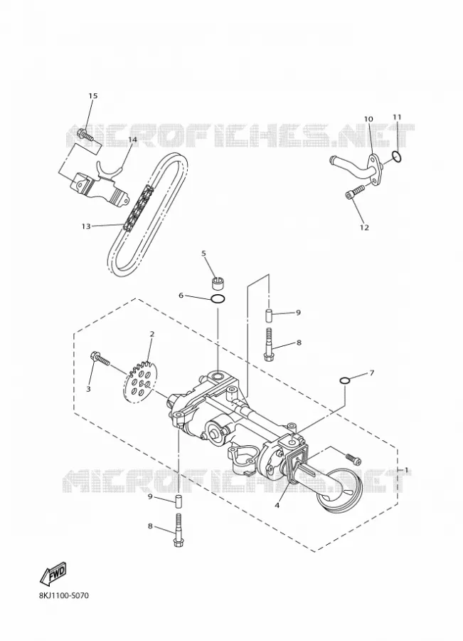 POMPE A HUILE Yamaha snowmobiles 1000 2018 SIDEWINDER  SRS10MS62