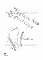 ARBRE A CAMES / CHAINE DE DISTRIBUTION pour Yamaha SIDEWINDER S-TX DX 146 de 2018