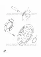 DEMARREUR KICK pour Yamaha SIDEWINDER S-TX DX 146 de 2018